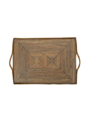  Calaisio Rectangular Serving Tray with Glass Bottom Weston Table 