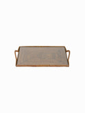 Calaisio Rectangular Serving Tray with Glass Bottom Weston Table