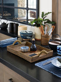Calaisio Rectangular Tray with Handles Weston Table