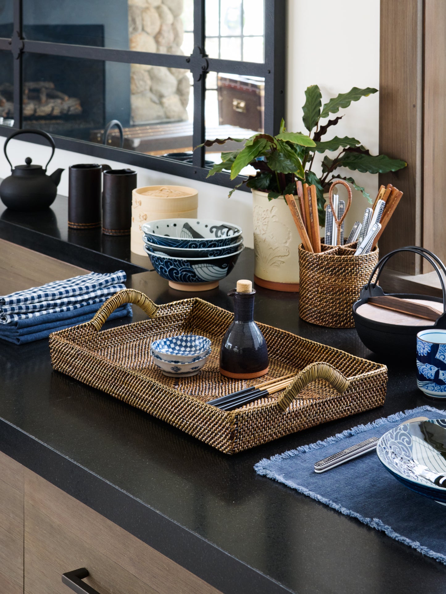 Calaisio Rectangular Tray with Handles Weston Table