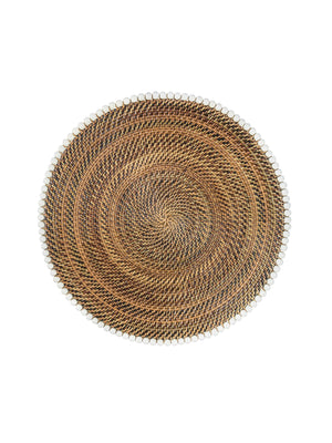  Calaisio Round Placemat with Beads Set Weston Table 