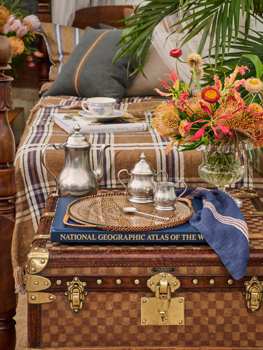 Calaisio Round Serving Glass Tray Weston Table