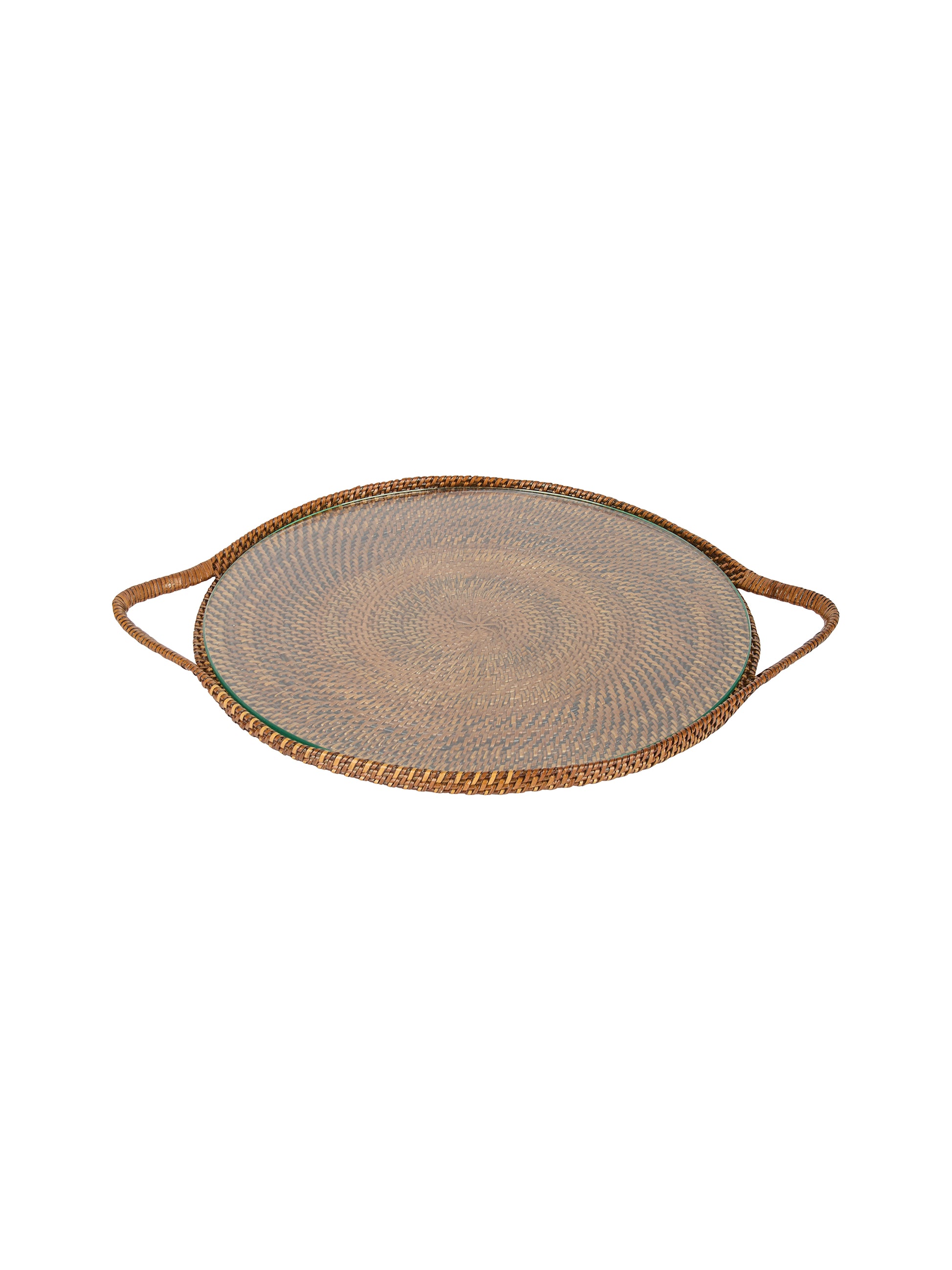 Calaisio Round Serving Glass Tray Weston Table