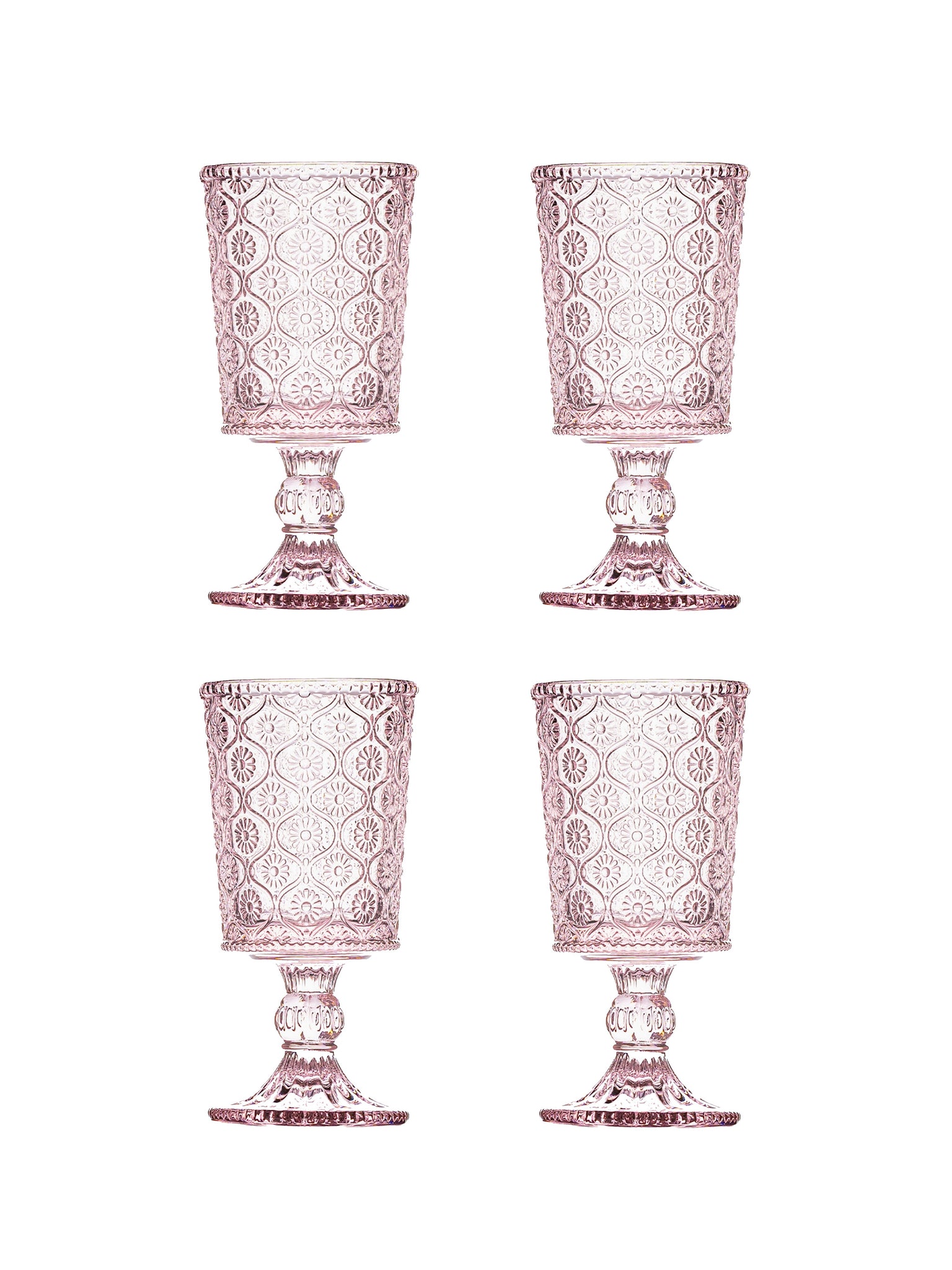 Cameo Pink All Purpose Glasses Set of Four Weston Table