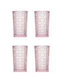 Cameo Pink Highball Glasses Set of Four Weston Table