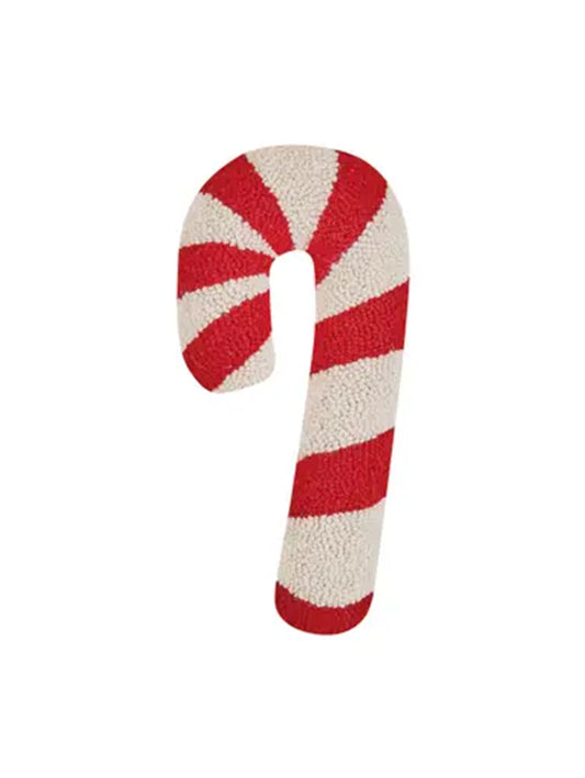 Candy Cane Wool Hook Pillow Weston Table