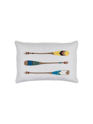  Canoe Paddles Embroidered Pillow Weston Table 