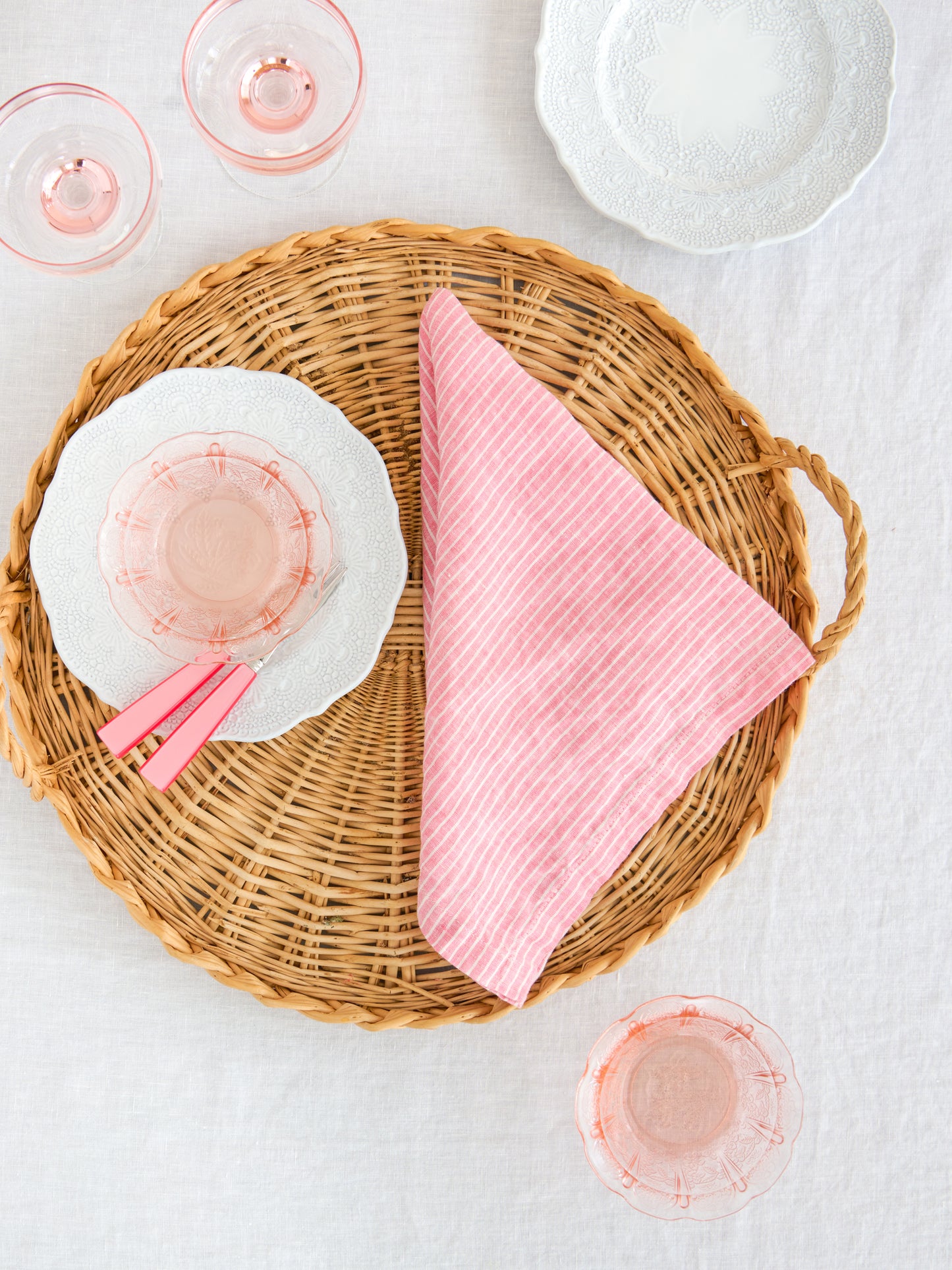 Cape Cod Candy Stripe Napkins Weston Table