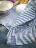 Cape Cod Navy Stripe Linen Napkins Weston Table