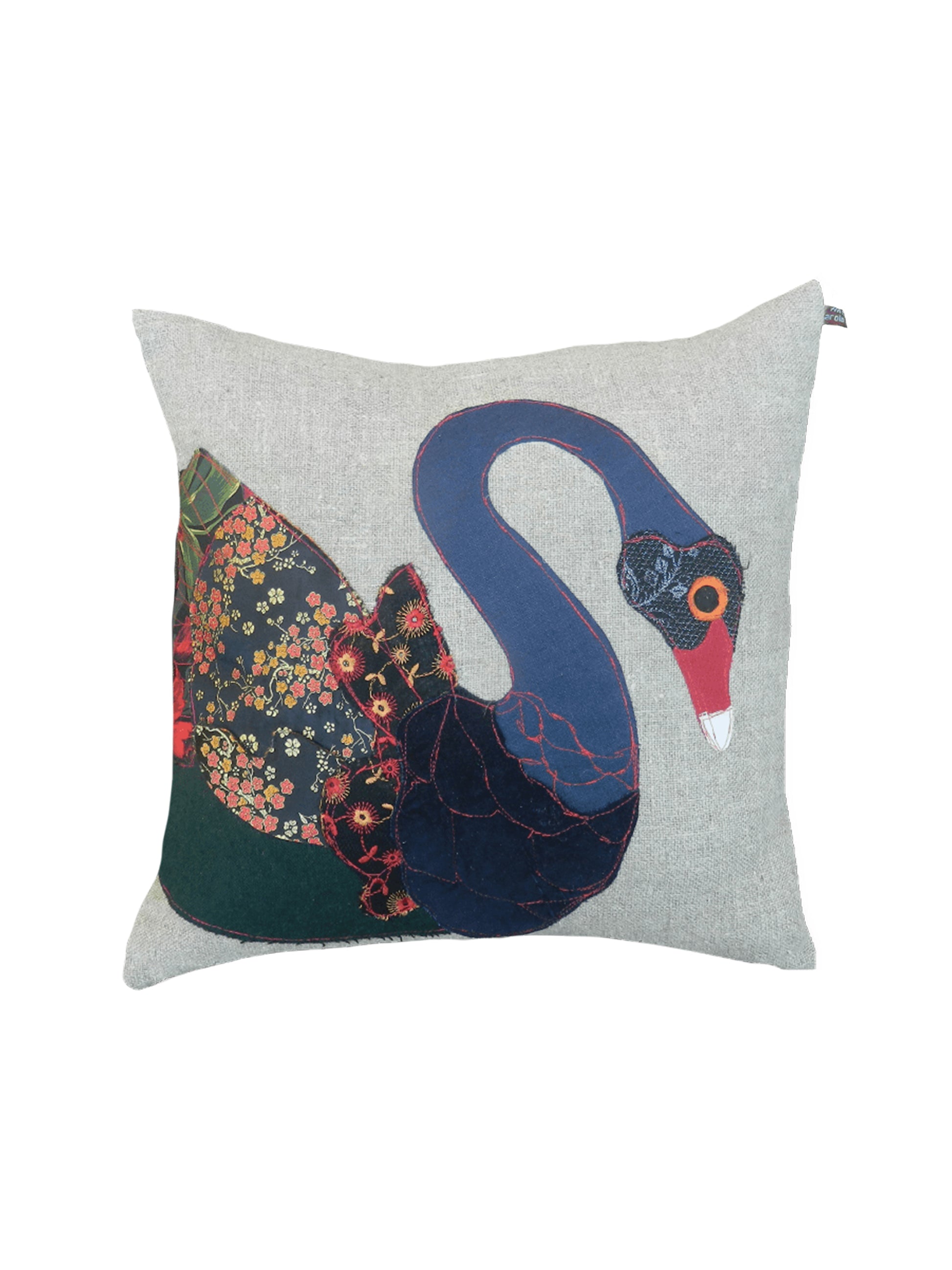 Carola van Dyke Black Swan Pillow Weston Table