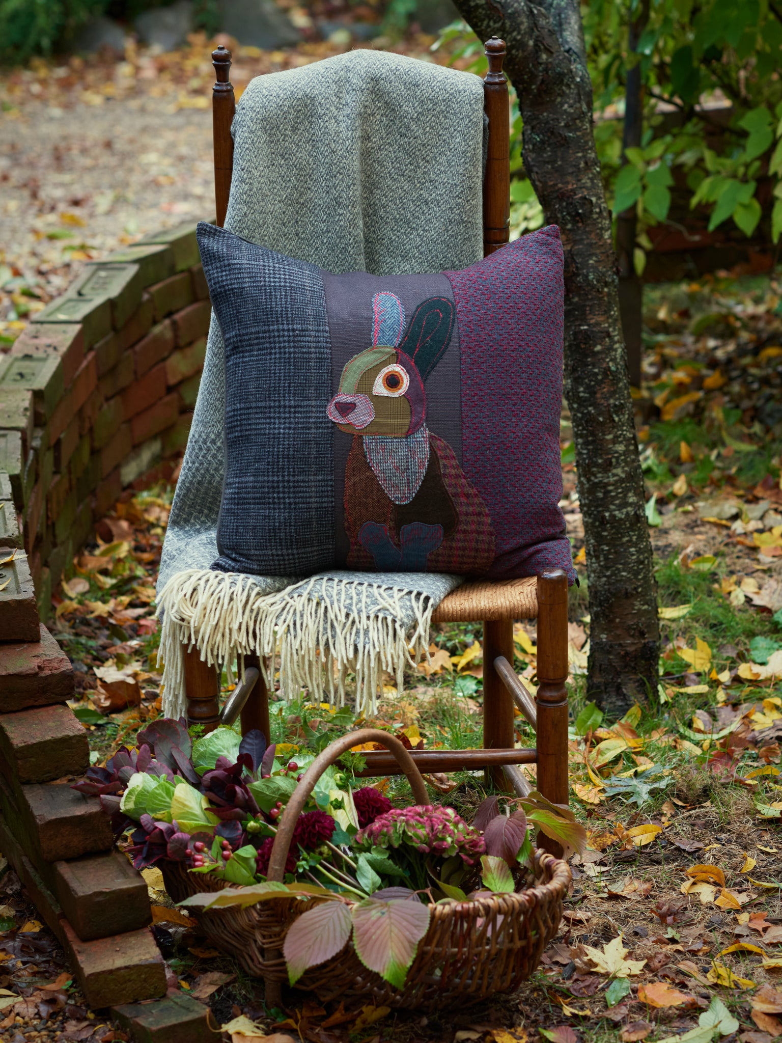 Carola van Dyke Dark Rabbit Pillow Weston Table