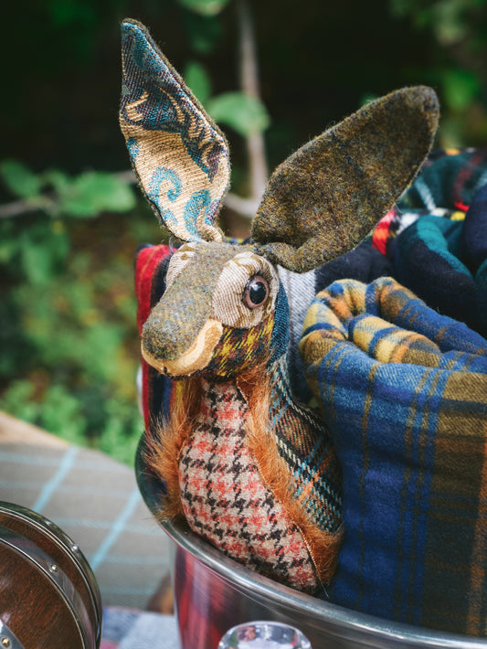 Carola van Dyke Tweed Tartan Textile Rabbit Weston Table