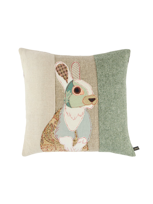 Carola Van Dyke White Rabbit Pillow Weston Table