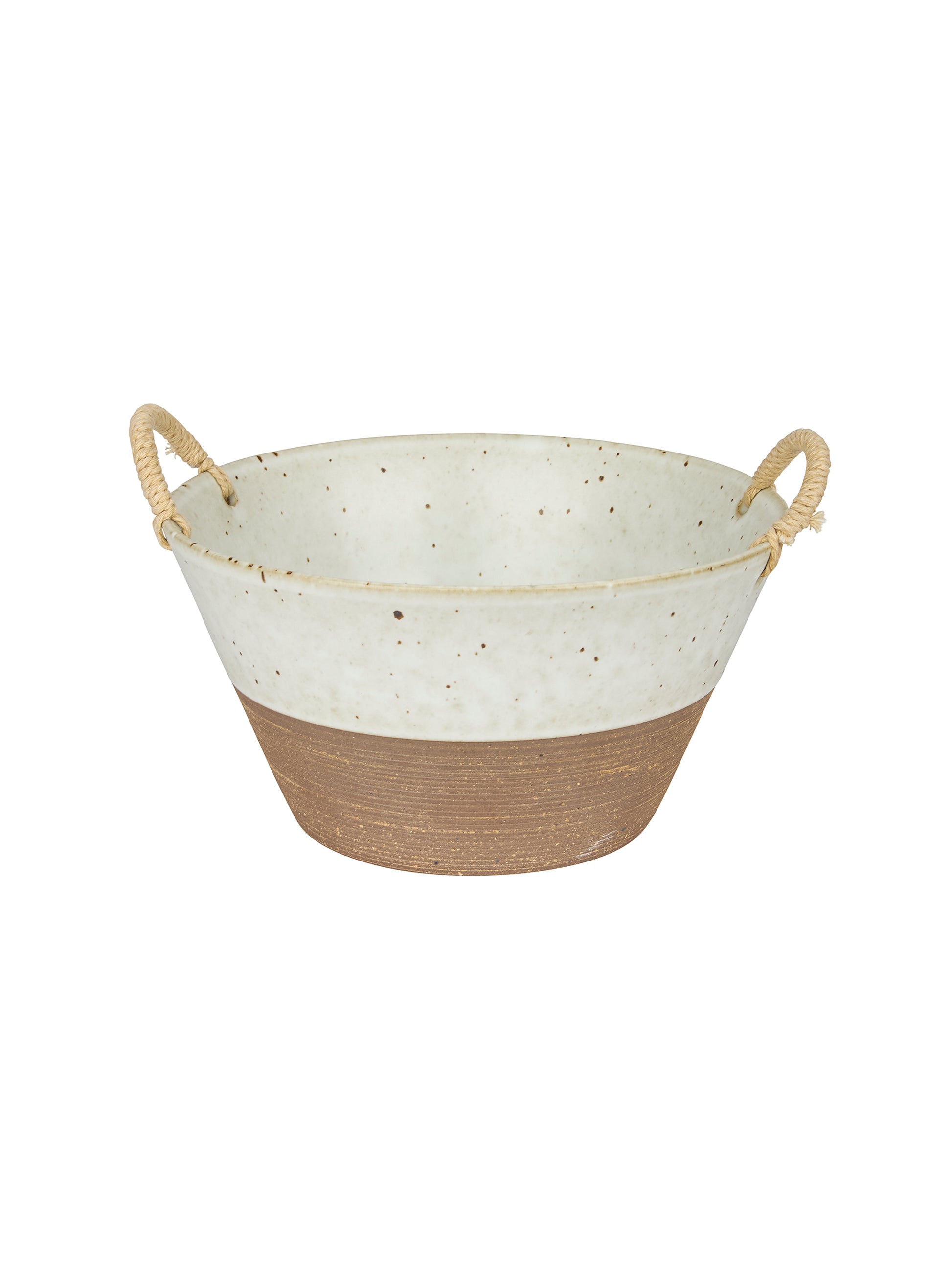 Ceramic Rattan Handle Bowl Weston Table