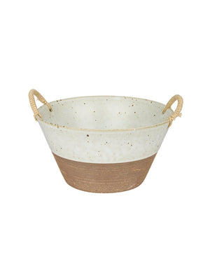  Ceramic Rattan Handle Bowl Weston Table 