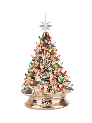  Champagne Silver Ceramic Tree Weston Table 