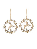 Champagne Stag Laser Cut Ornament Set Weston Table