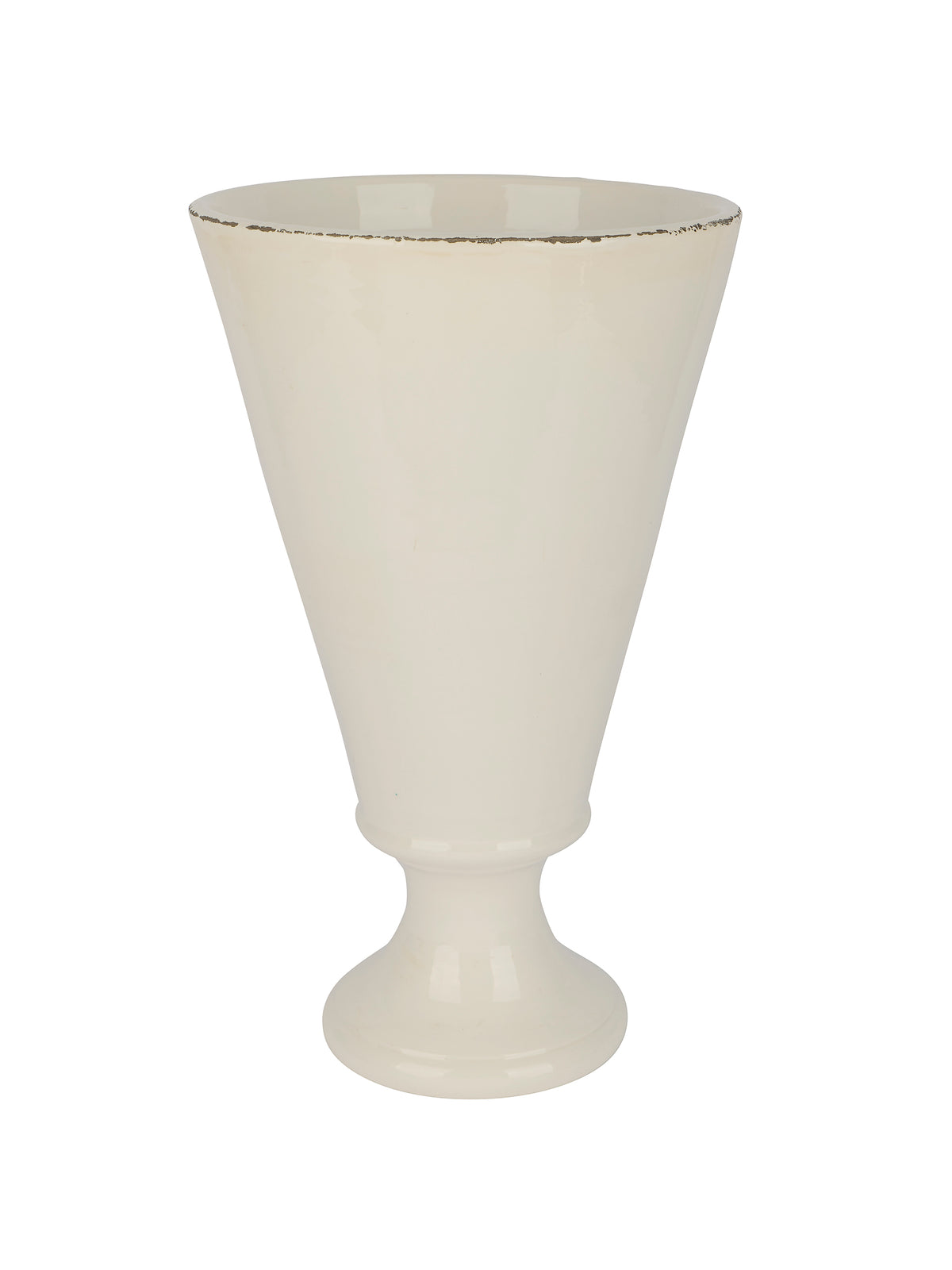 Chatham Vase Ceramic Off White Large Weston Table