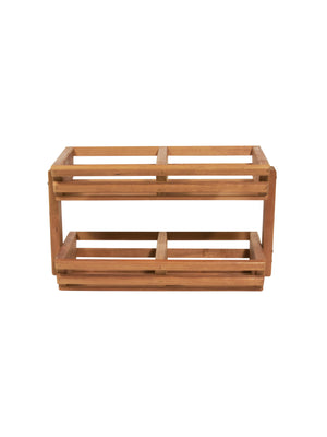  Cherry Wood Tiered Storage Basket Weston Table 