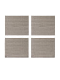 Chocolate Gingham Linen Collection Placemats Set of Four Weston Table