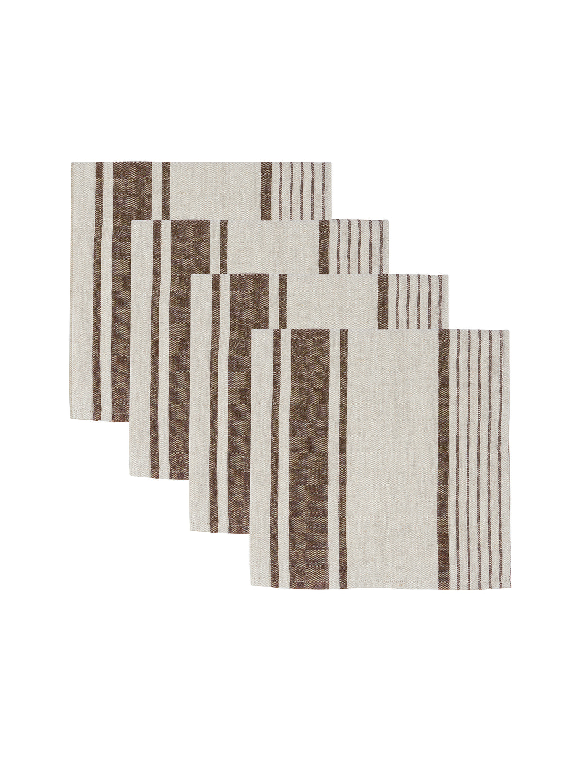 Chocolate Linen Napkins Set of Four Weston Table