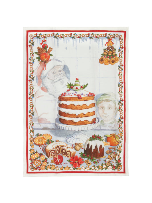 Christmas Cake Kitchen Towel Weston Table