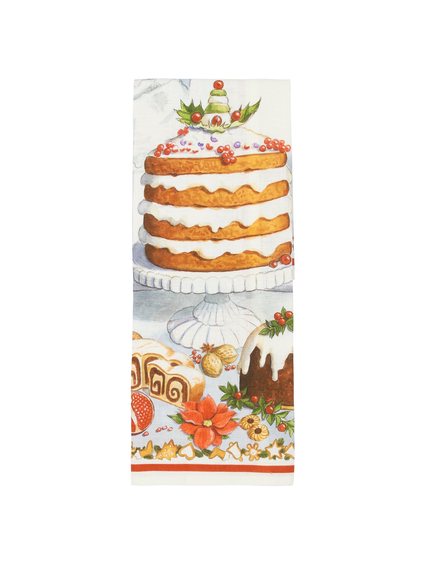 Christmas Cake Kitchen Towel Weston Table