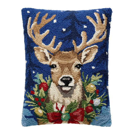 Christmas Deer Hook Pillow Weston Table