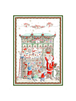  Christmas Pinocchio Linen Kitchen Towel Weston Table 