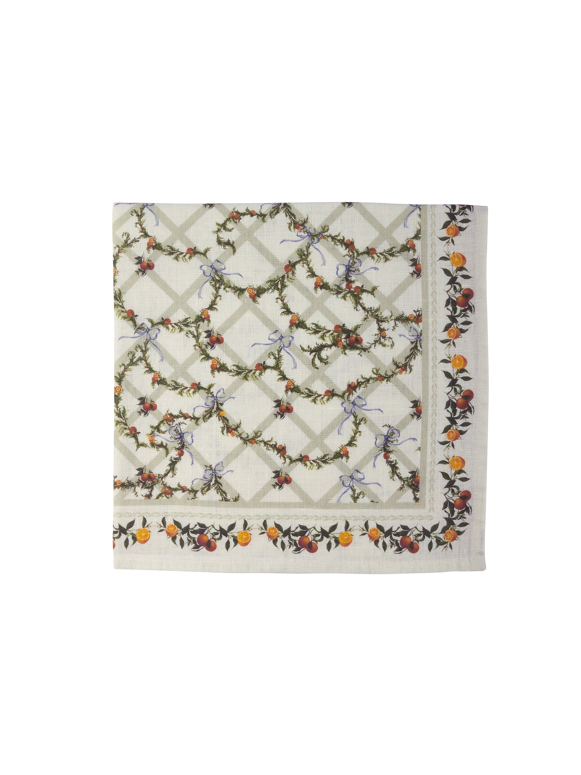 Clementine Trellis Table Linen Collection Napkins Weston Table