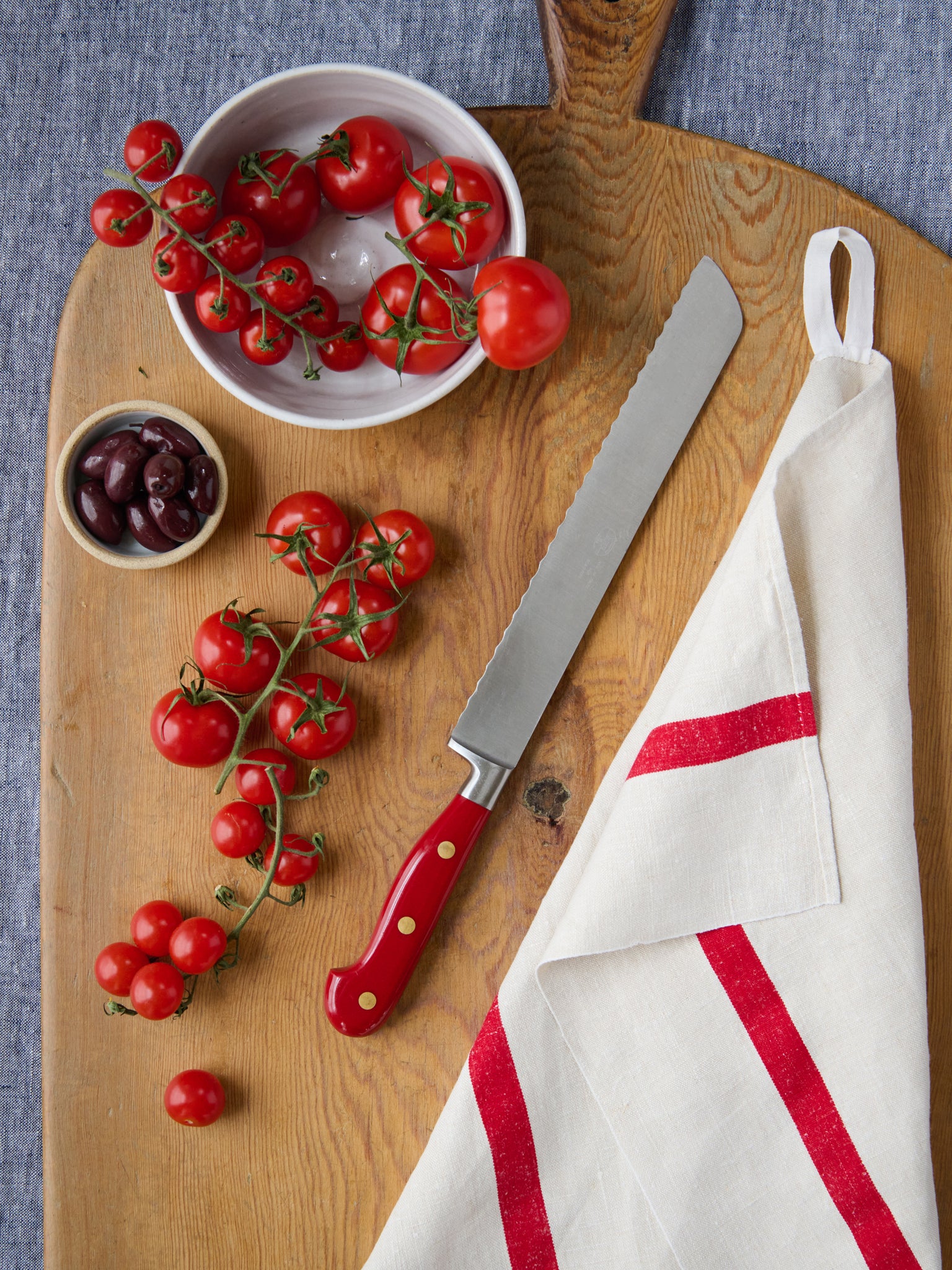 Berti Cutlery Red Insieme Lucite Knives Weston Table