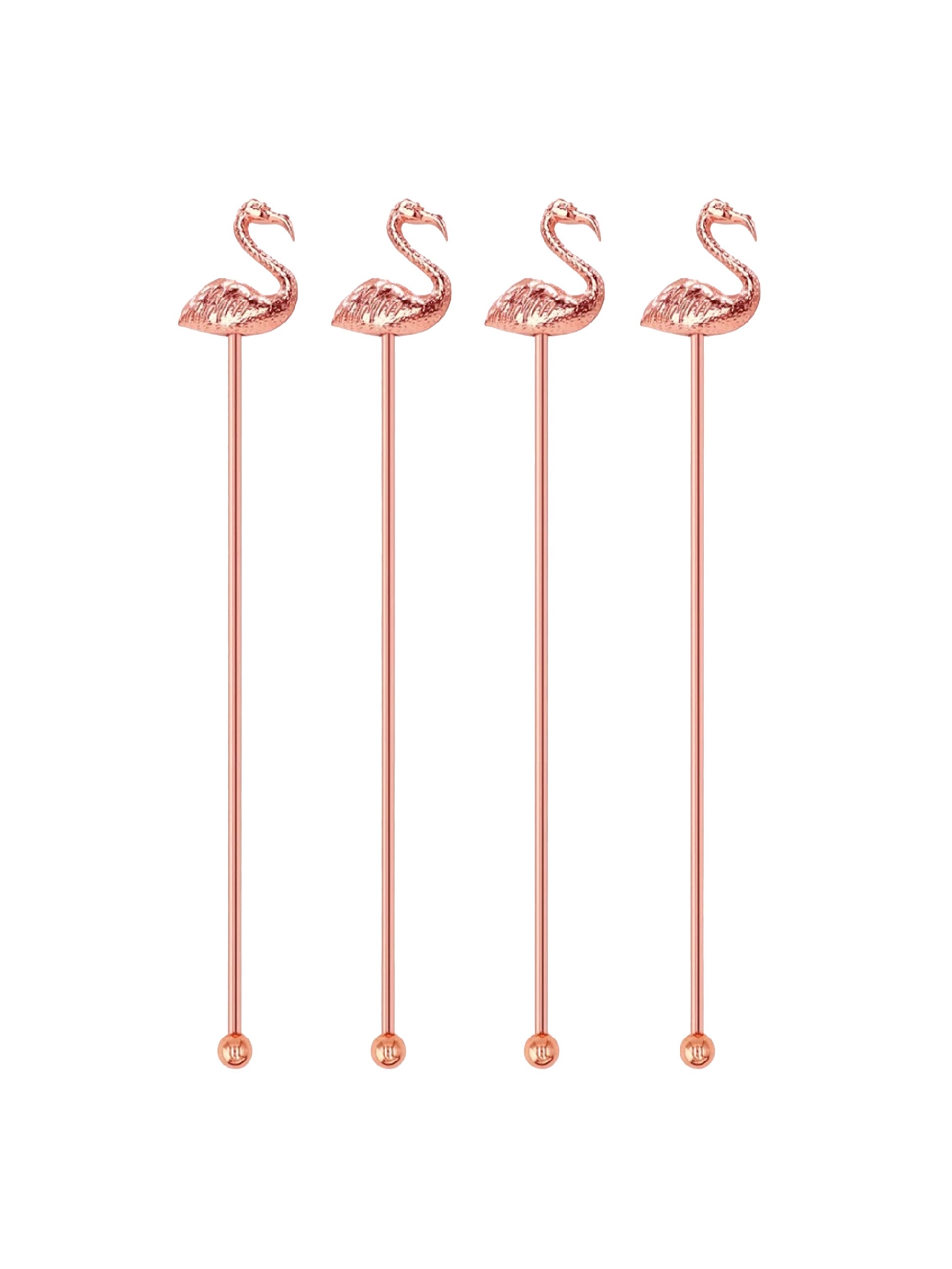 Copper Flamingo Swizzle Sticks Weston Table