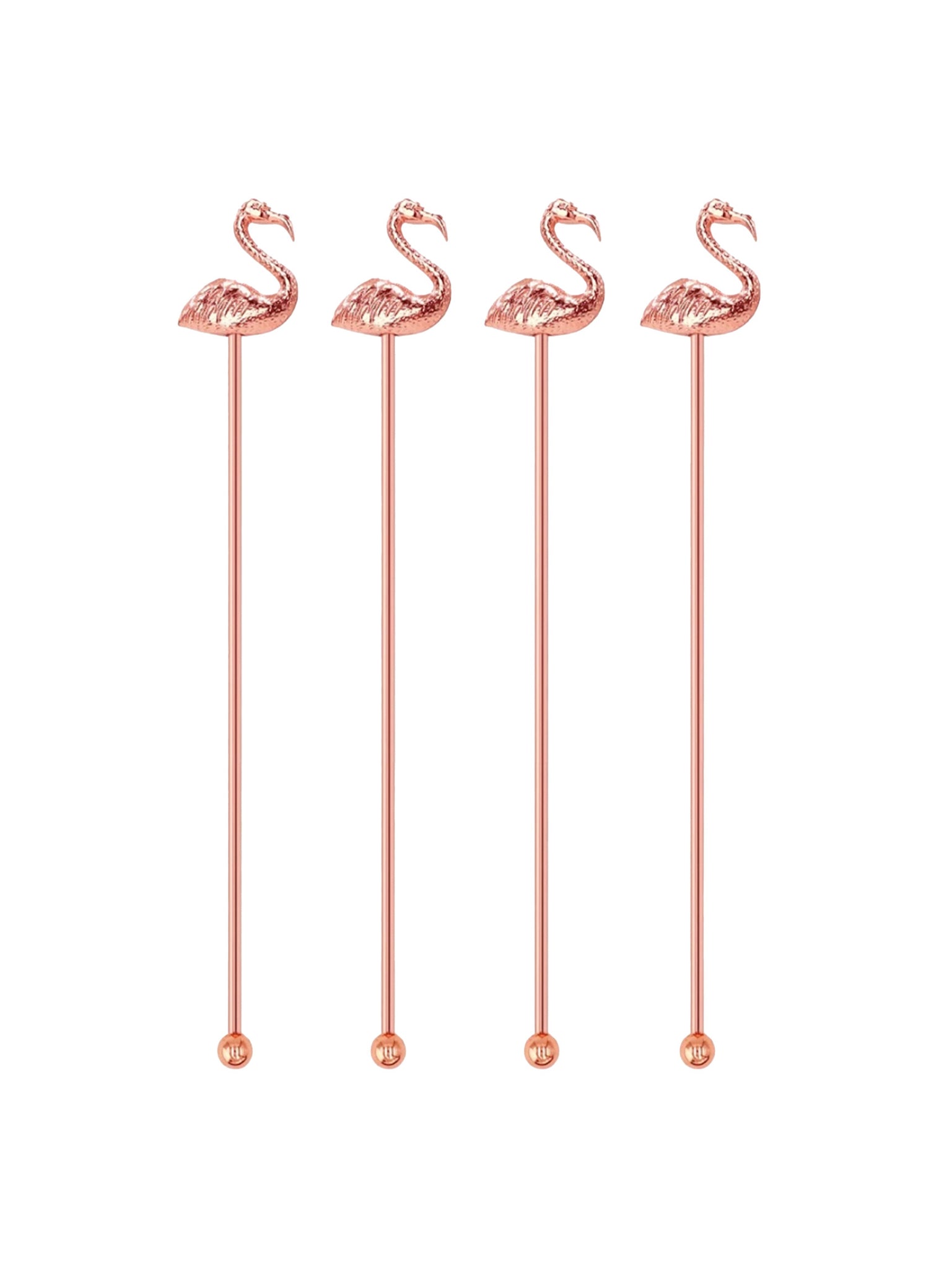 Copper Flamingo Swizzle Sticks Weston Table