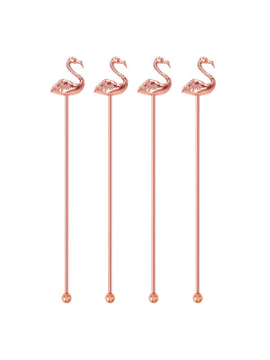  Copper Flamingo Swizzle Sticks Weston Table 