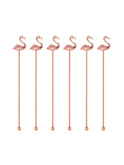 Copper Flamingo Swizzle Sticks Weston Table
