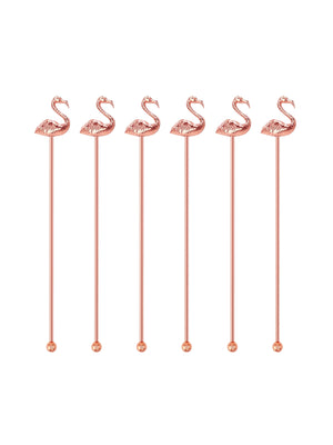  Copper Flamingo Swizzle Sticks Weston Table 