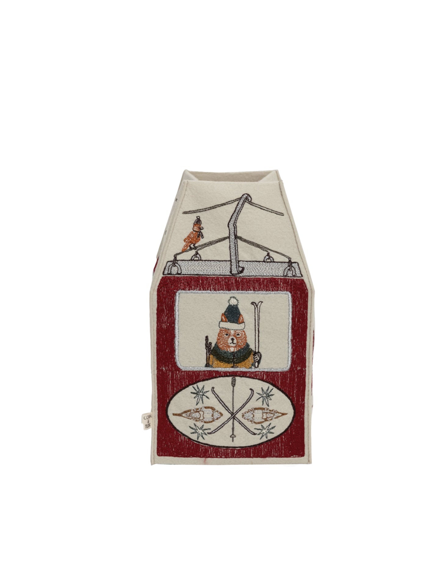 Coral & Tusk Gondola Tissue Box Cover Side 3 Weston Table SP