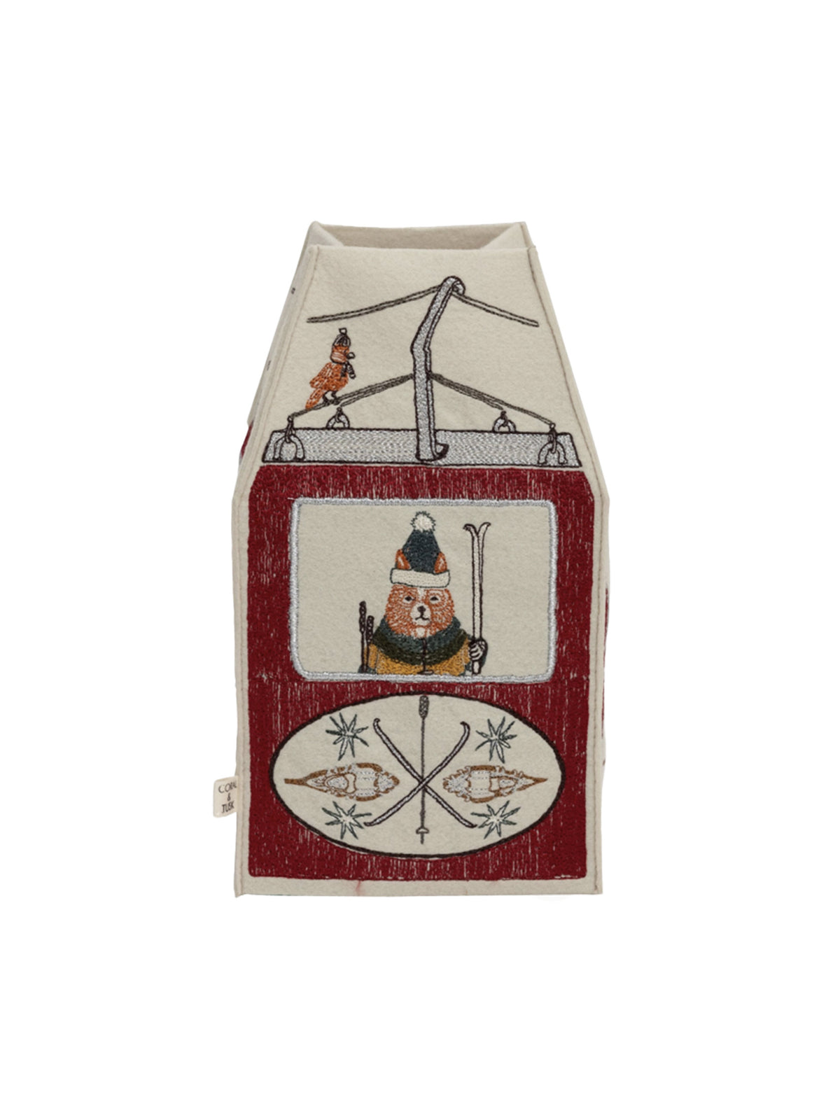 Coral & Tusk Gondola Tissue Box Cover Side One Weston Table