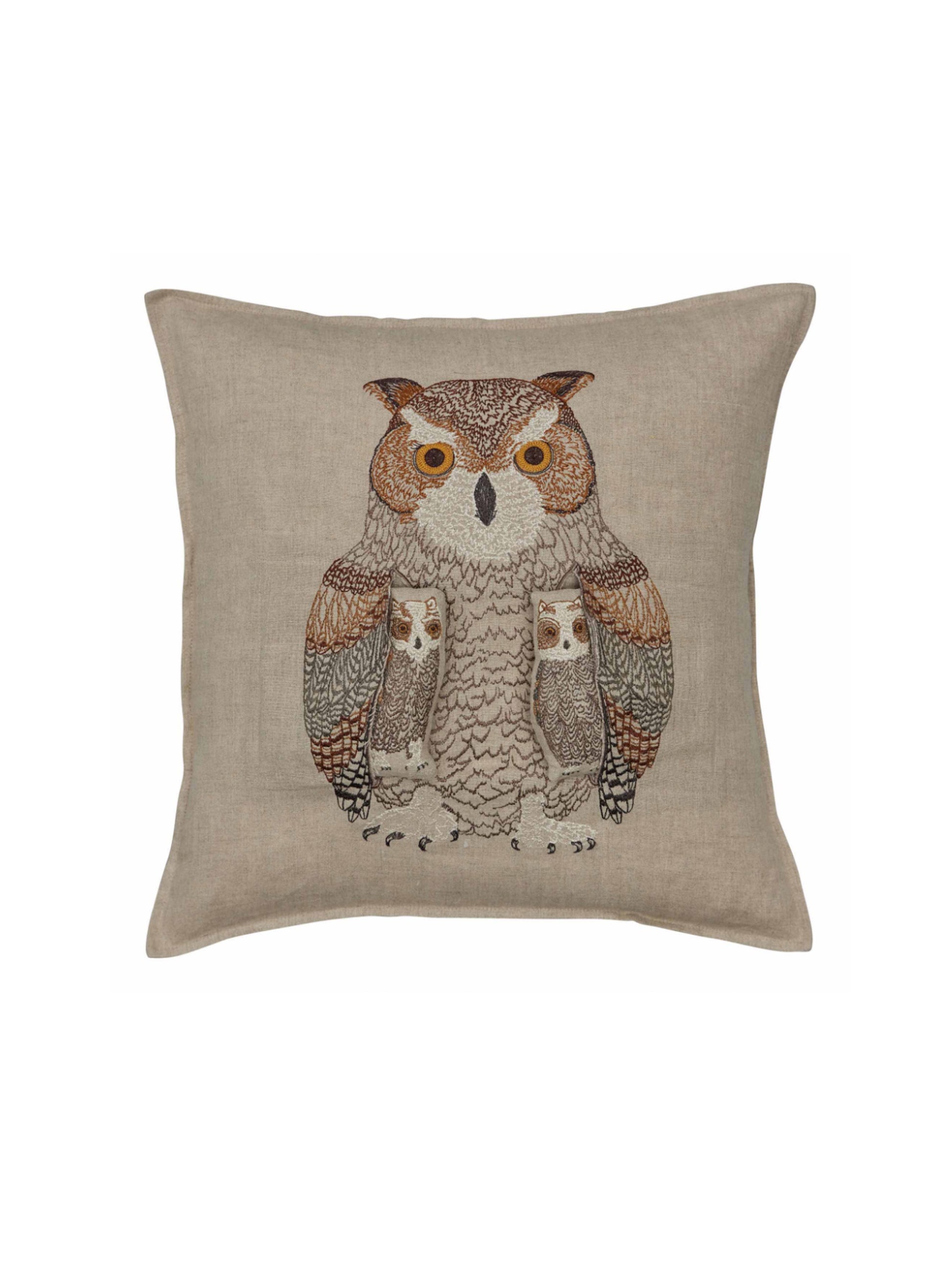 Coral & Tusk Owl Mama Pocket Pillow Weston Table