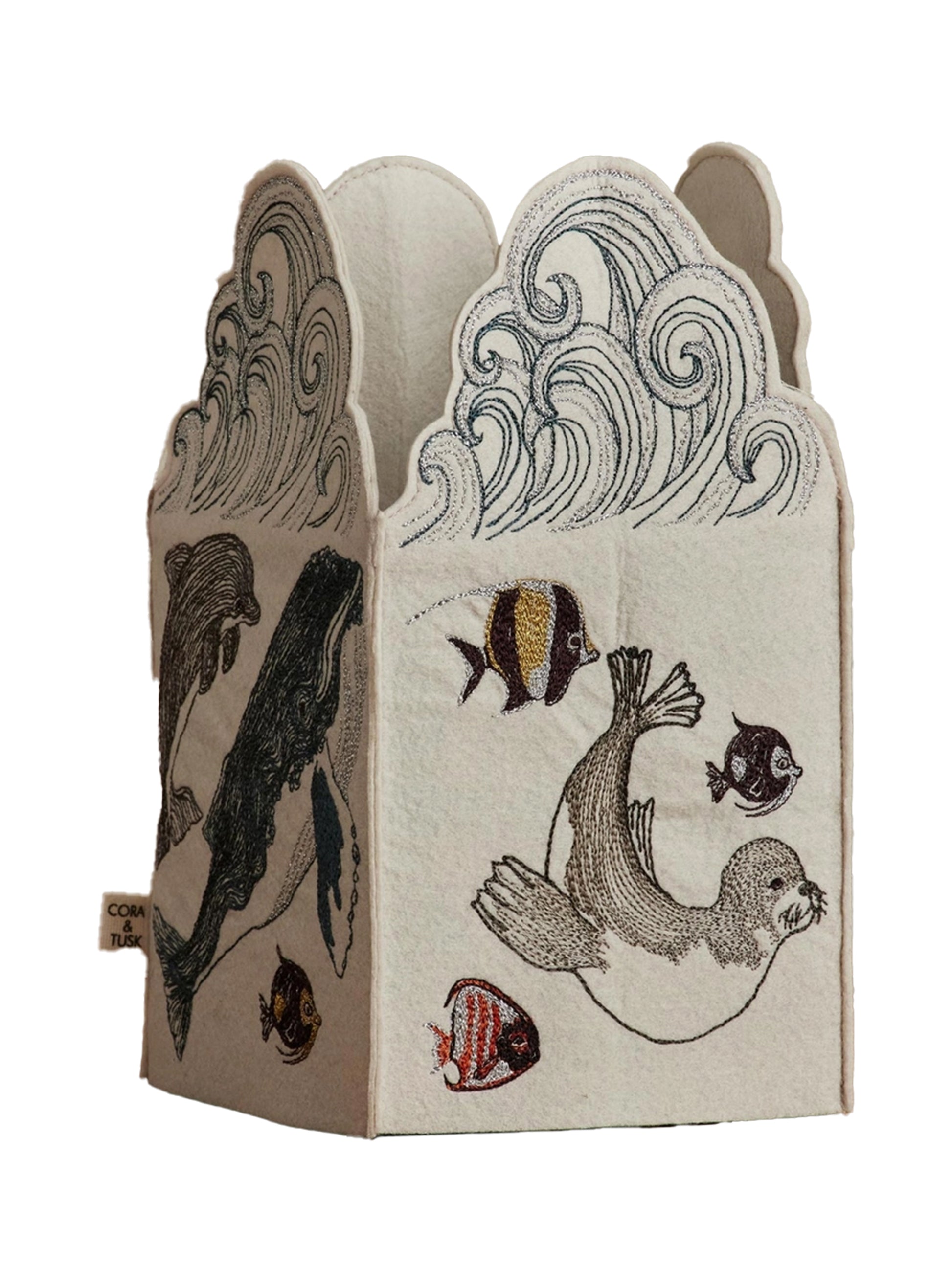 Coral & Tusk Swim Team Tissue Box Cover Weston Table