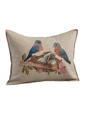  Coral & Tusk Bluebird Nest Pocket Pillow Weston Table 