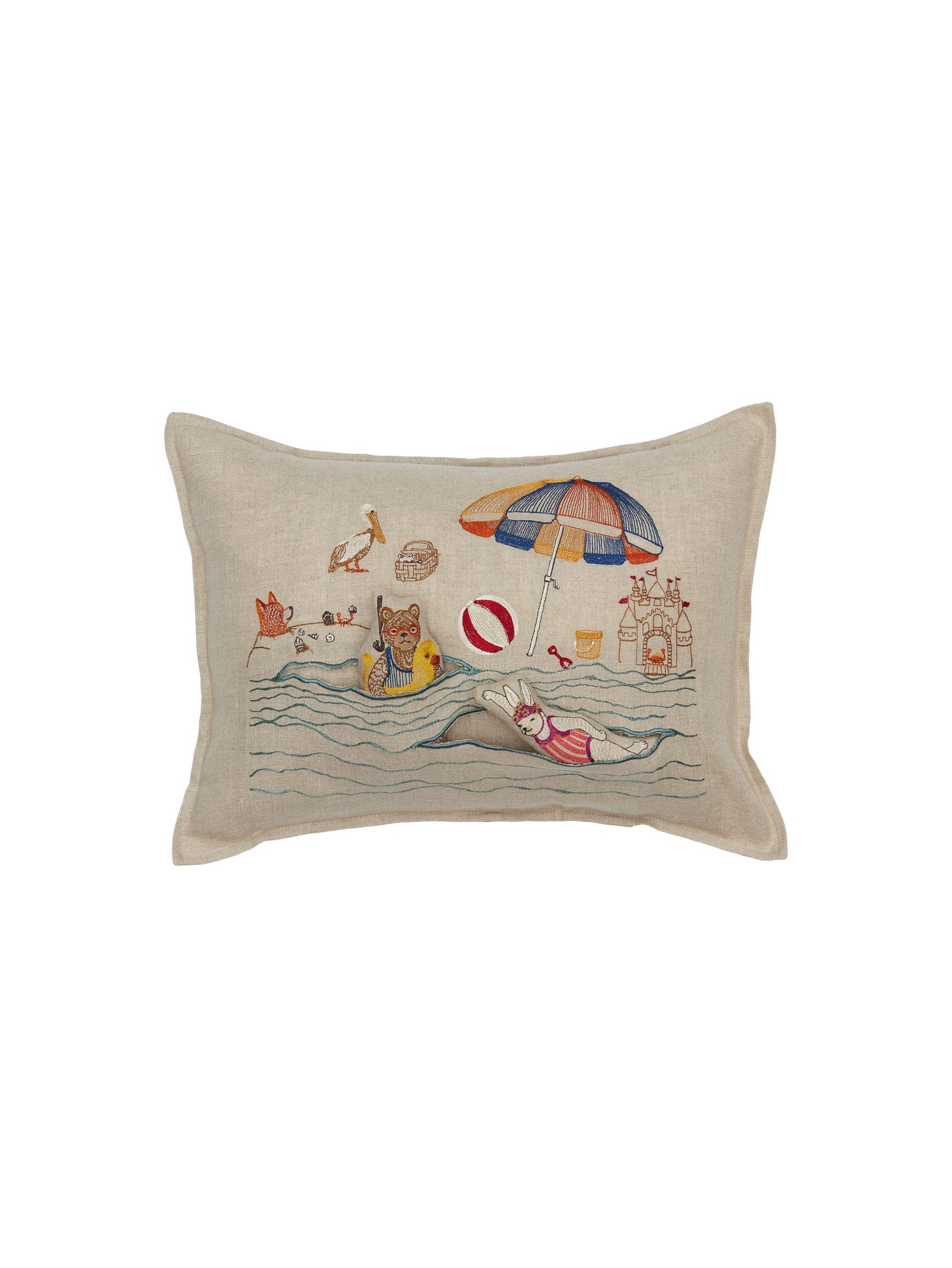 Coral & Tusk Day At the Beach Pocket Pillow Weston Table