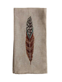 Coral & Tusk Fowl Feather Tea Towel Weston Table