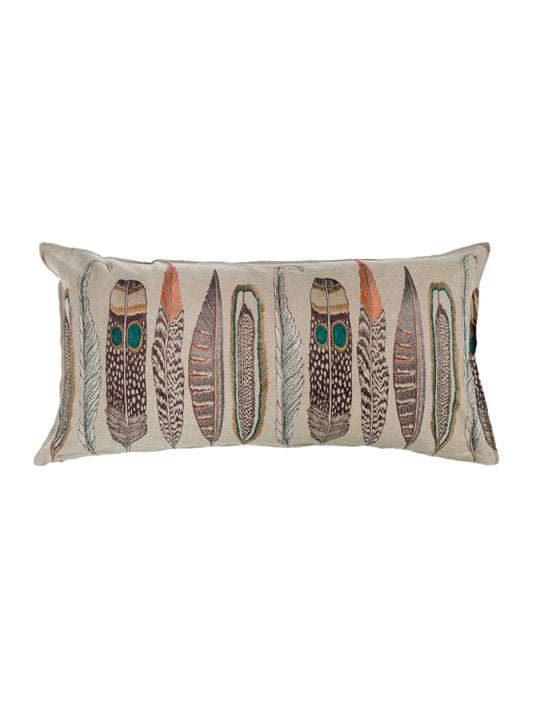 Coral & Tusk Large Feathers Lumbar Pillow Weston Table