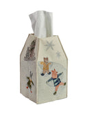 Coral & Tusk Snow Day Tissue Box Cover Weston Table