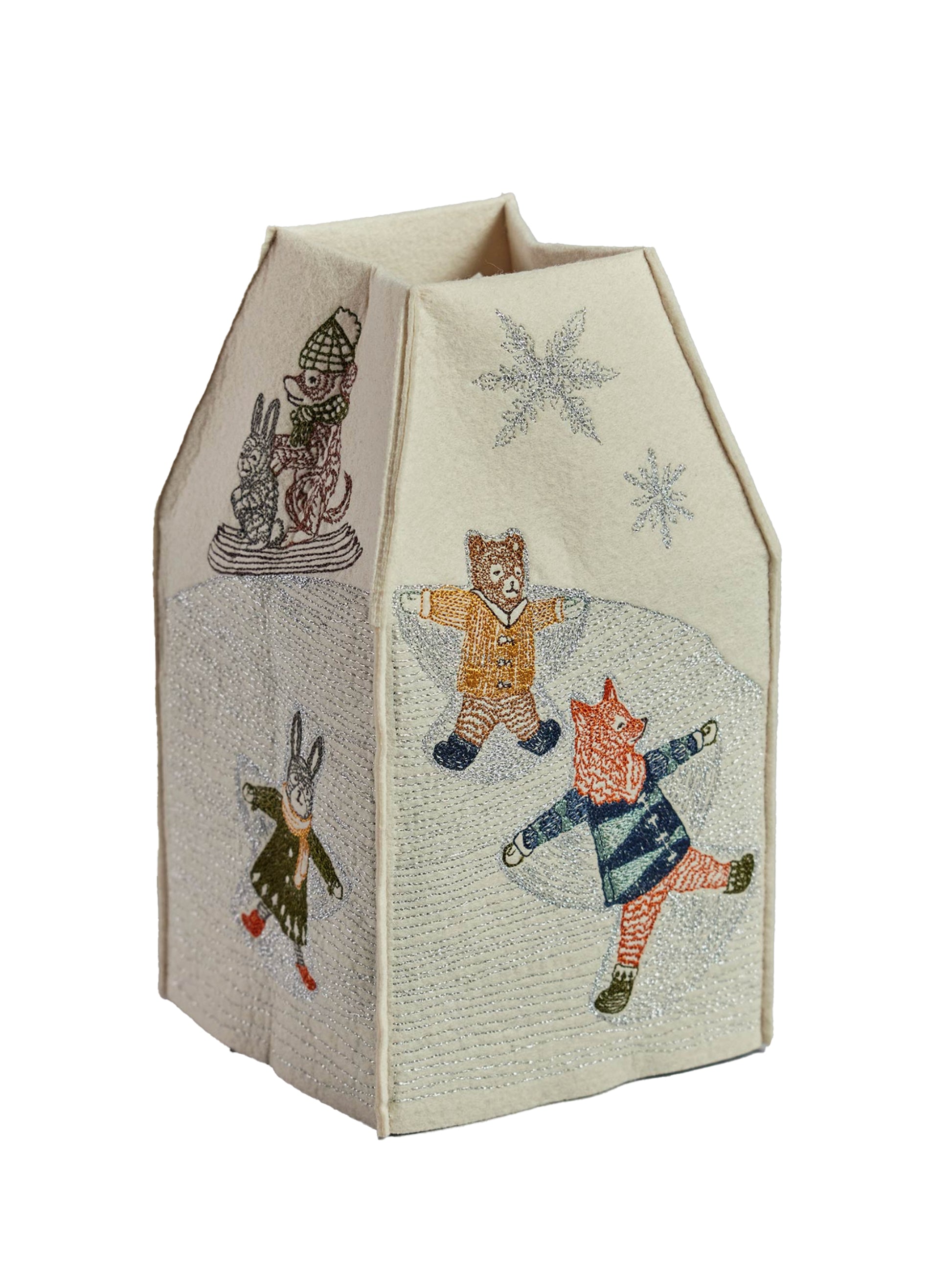 Coral & Tusk Snow Day Tissue Box Cover Weston Table