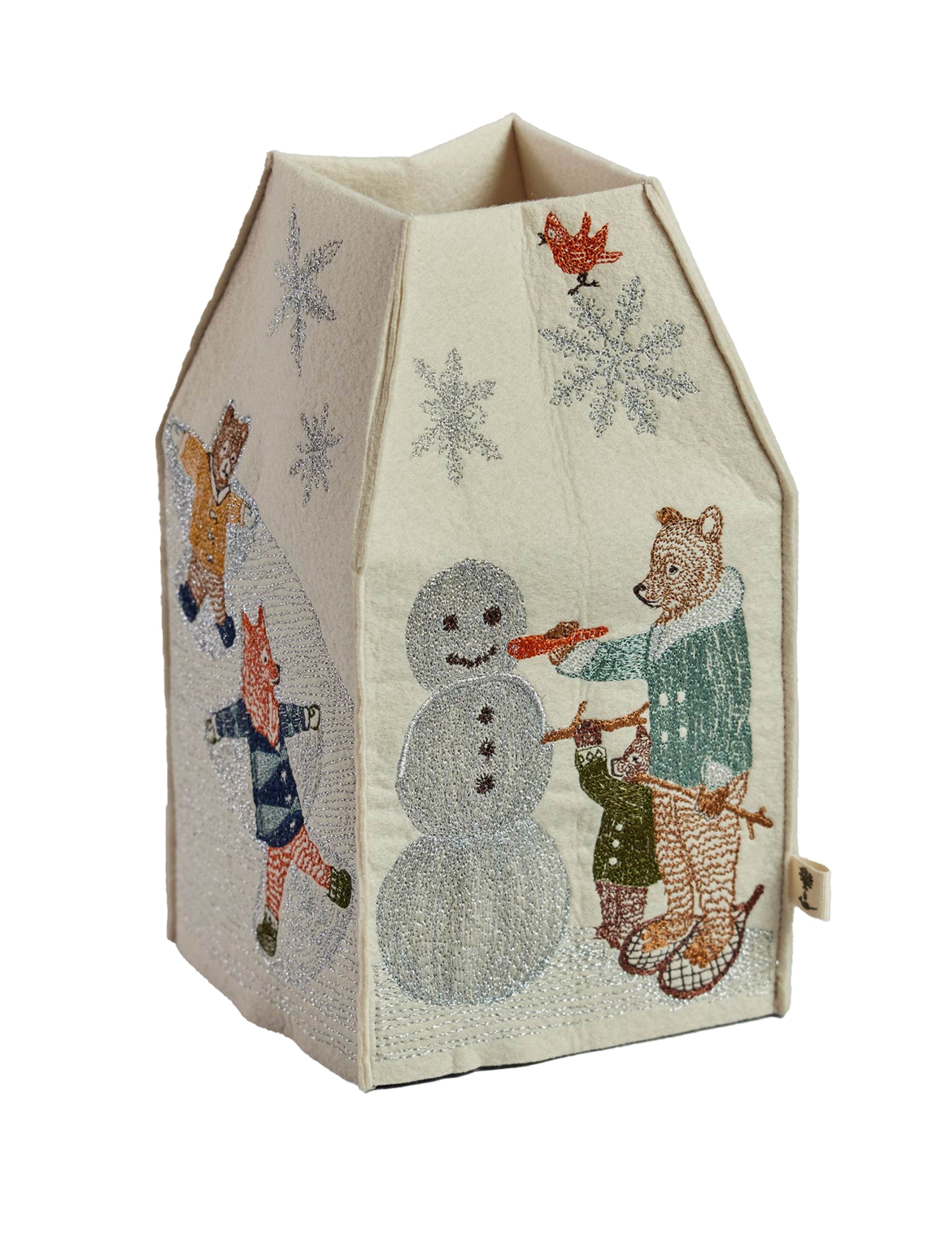 Coral & Tusk Snow Day Tissue Box Cover Weston Table