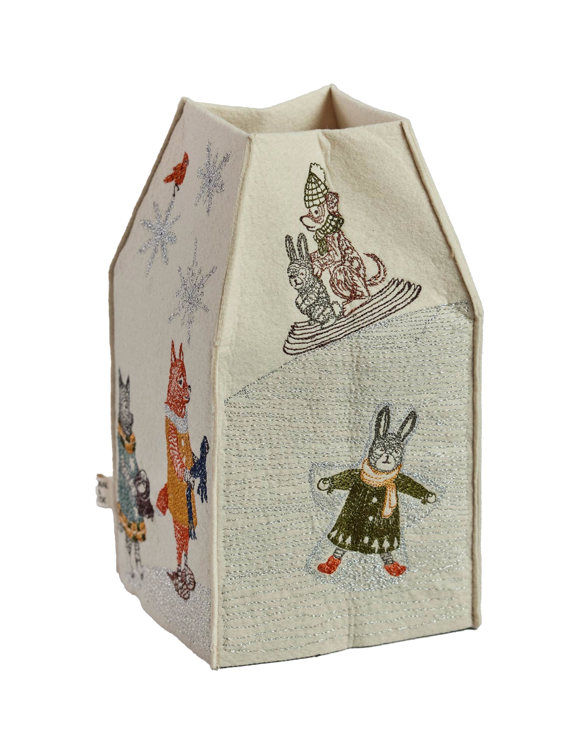 Coral & Tusk Snow Day Tissue Box Cover Weston Table