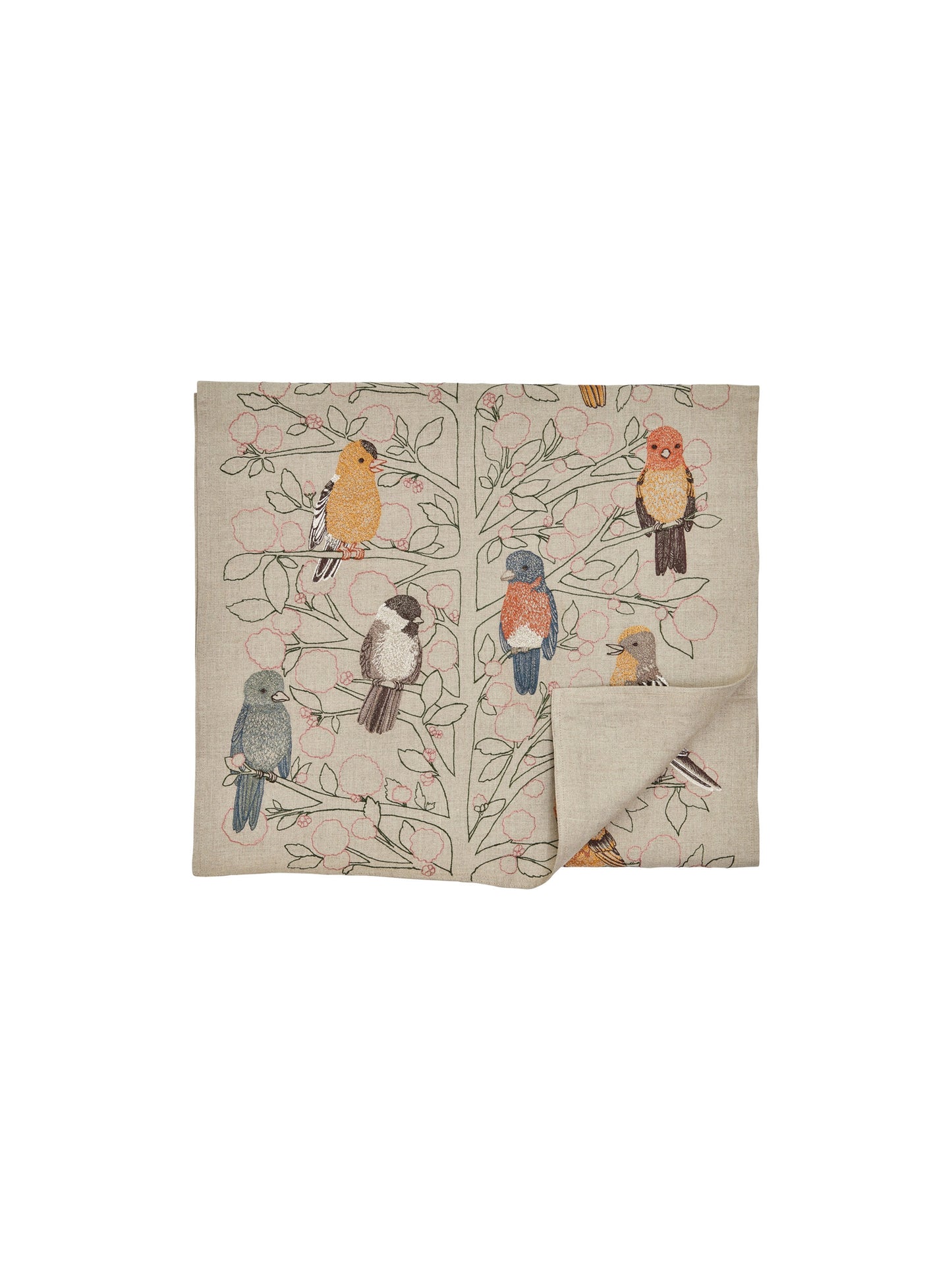 Coral and Tusk Songbirds Tree Table Runner Weston Table
