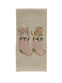 Coral & Tusk Stockings Tea Towel Weston Table